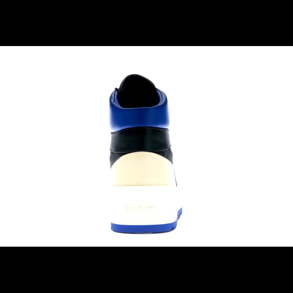 Blue, Black and White Fear of Gods basketball sneaker size 10M.  Like New